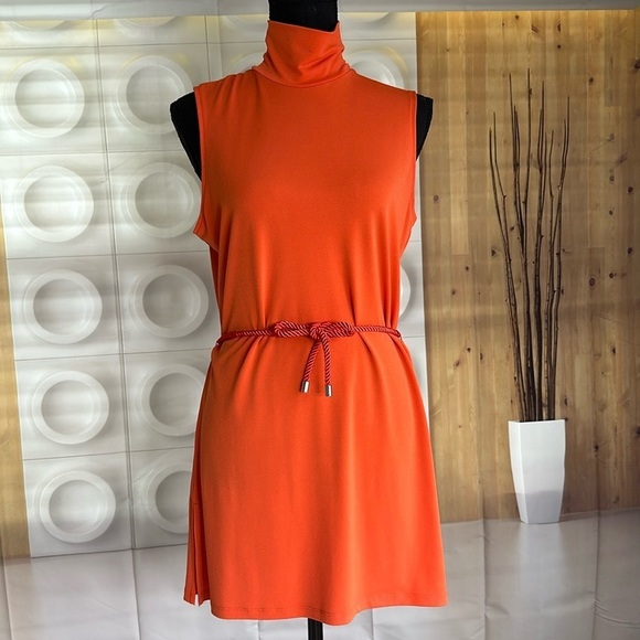 LAUREN by Ralph Lauren Tangerine Shirt Dress - Picture 1 of 16